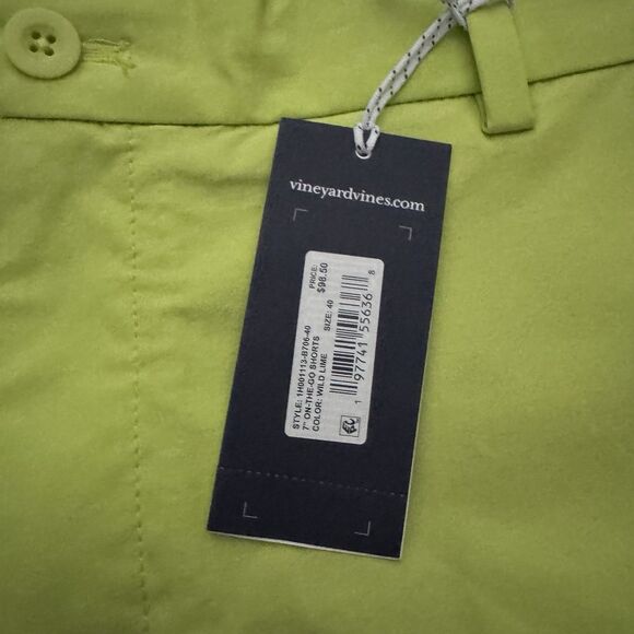 VINEYARD VINES 'On-The-Go Short' Wild Lime Golf Chino Performance OTG - Size‎ 40 - Picture 2 of 7